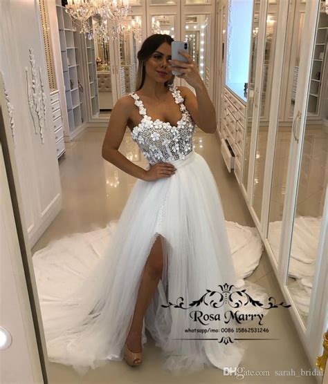 Full length formal ball gowns, elegant evening ball dresses. DiscountSparkly Beaded Plus Size Wedding Dresses 2020 A ...