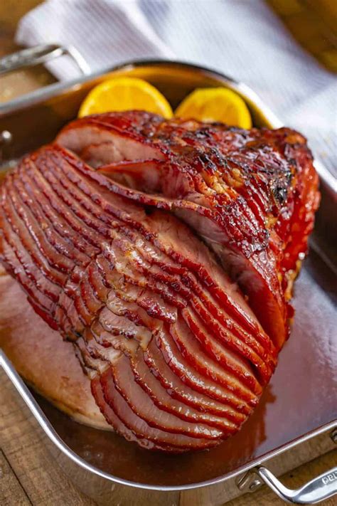 How to make brown sugar glazed baked picnic ham. Baked Ham (with Brown Sugar Glaze) - Dinner, then Dessert