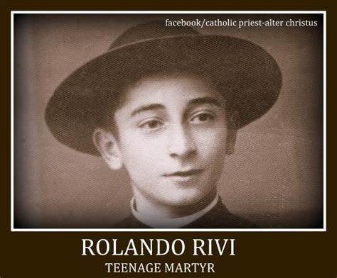 Rolando Rivi Catholic Saints Pinterest
