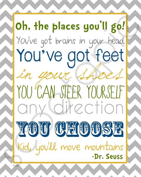 Dr Seuss Oh The Places Youll Go Printable Subway By Scootapie Go
