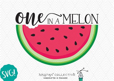 One In A Melon First Birthday Svg Sweet One Watermelon 1st Etsy