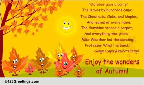 Autumn Poem Free Magic Of Autumn Ecards Greeting Cards 123 Greetings