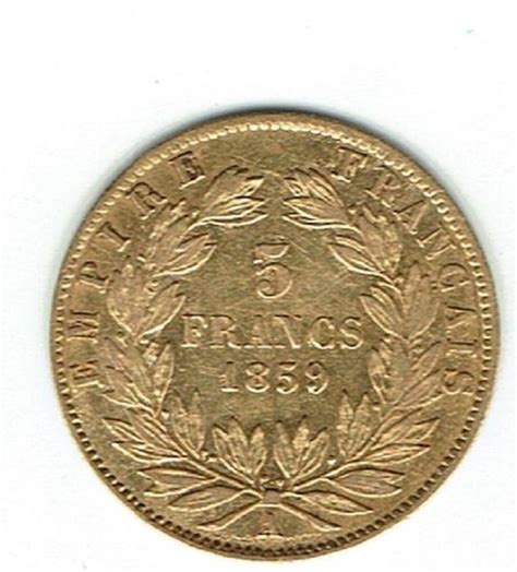 France 5 Francs 1859 A Napoleon Iii Gold Catawiki