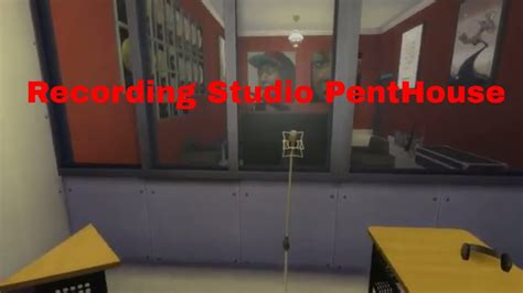 Speed Build The Sims 4 Recording Studio Penthouse Youtube