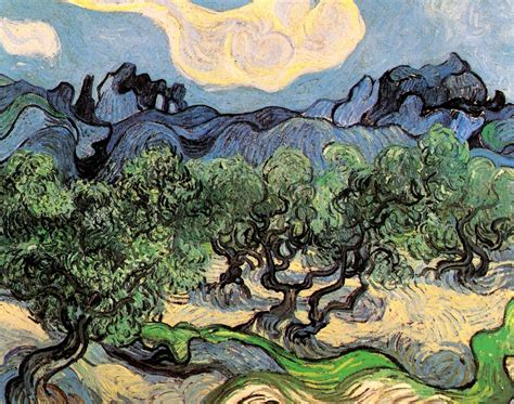 Van Gogh Olive Trees 1889 Vincent Van Gogh Art Van Gogh Landscapes