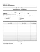 attendance sheet   documents   word  excel