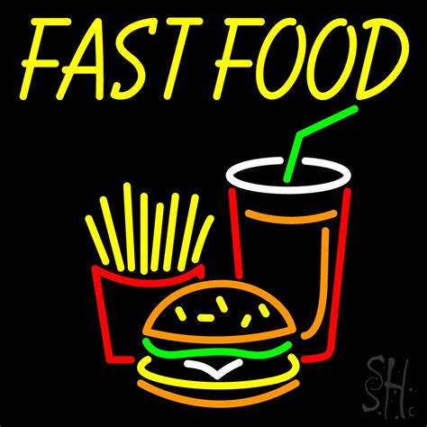 Fast Foods Neon Sign Neon Light Signs Led Neon Signs Neon Food