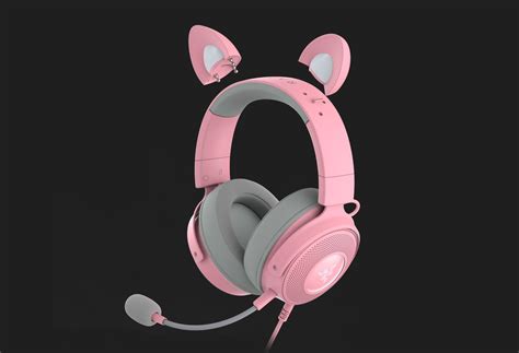 cute new razer kraken kitty v2 pro headphones with swappable ears revealed at razercon 2022 from