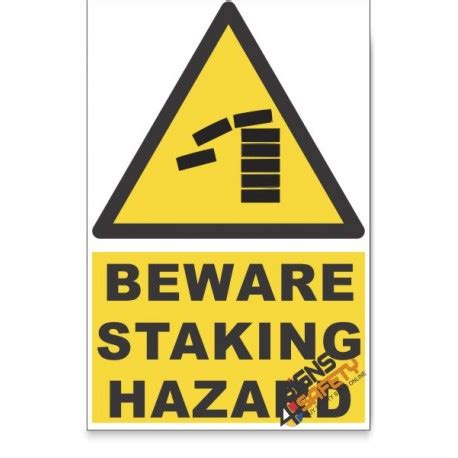 Nosa SABS Staking Beware Hazard Descriptive Safety Sign Online South