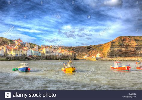 Staithes North Yorkshire England High Resolution Stock Photography And