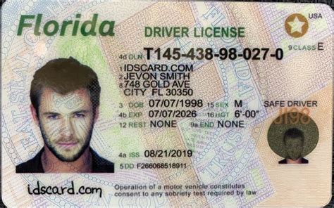 Florida Fake Id Driver License Fl Scannable Id Card In 2020 How To