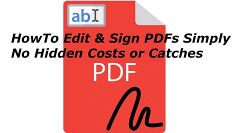 How To Edit And Sign Pdfs Easily Without Any Hidden Costs Or Catches