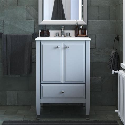 Dhp Metcalfe 24 Inch Bathroom Vanity With Sink Gray