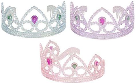 Colorful Princess Party Tiaras 12 Per Unit Assorted Colors By Smalltoys