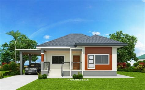 Affordable bungalow house design in the philippines. Simple and Elegant Small House Design With 3 Bedrooms and 2 Bathrooms in 2020 | Three bedroom ...