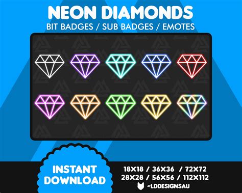 Birthstone Diamond Twitch Emotes And Badges For Streamers Digital