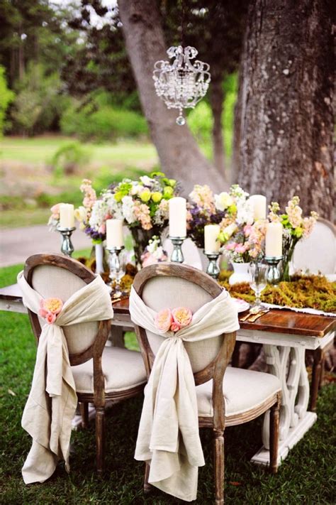 Shabby Chic Wedding Table Idea Wohh Wedding