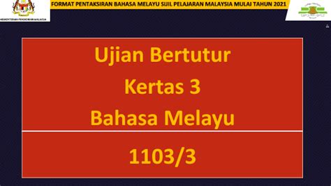Bahasa melayu spm via bmspm.net. Format Dan Prosedur Pentaksiran Ujian Bertutur Kertas 3 ...