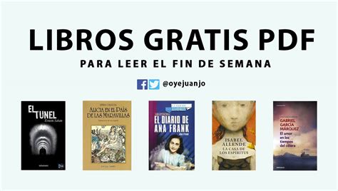 Descargar libros gratis en formatos pdf y epub. 5 libros gratis en PDF para el fin de semana | Oye Juanjo!