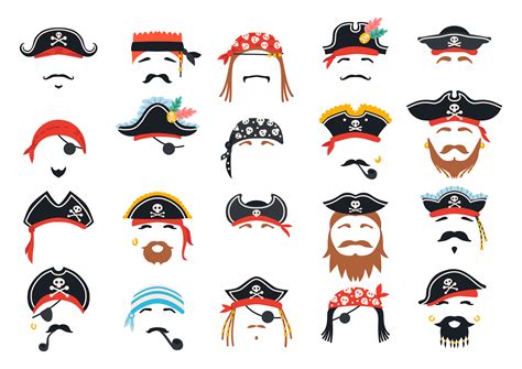 Carnival Pirate Mask Decor Photo Booth Props 3354211 Vector Art At