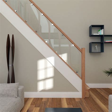 Stair railings serve more than a functional purpose. Glass Staircase Balustrade Kit - Glass Stair Parts & Oak ...