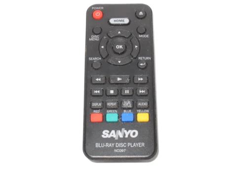 Original Sanyo Nc097 Blu Ray Disc Player Remote Control For Fwbp807fp