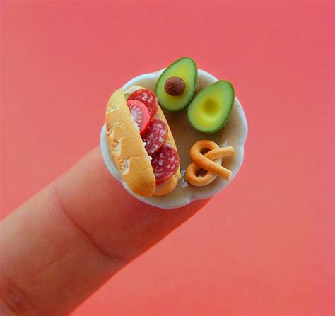 Food Sculptures For Weight Watchers Miniature Crafts Miniature Food