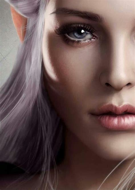 Silver Haired Elf Fantasy Women Fantasy Artwork Elves