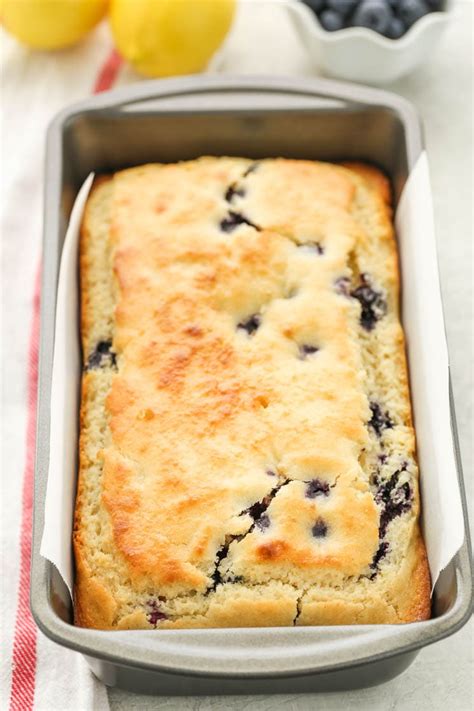 Blueberry Lemon Bread With Lemon Glaze Cafe Delites