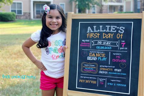 First Day Of School Chalkboard First Day Of School Signs
