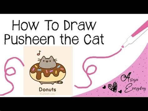 Pusheen loves her mom dearly, as seen in the mother's day gif. How to Draw Pusheen the Cat - YouTube