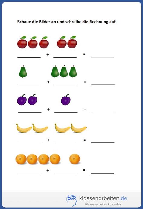 Lesen lernen von der anlauttabelle bis zum leseverständnis. Mit diesem Übungsblatt für die 1. Klasse lernt ihr Kind die das Plus Rechnen im Zahlenr ...