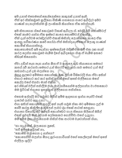 අම්මයිමමයිගාලුකොටුවෙදි5 Sinhala Wal Katha
