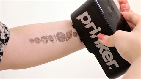 This Temporary Tattoo Ink Prints Color On Your Skin