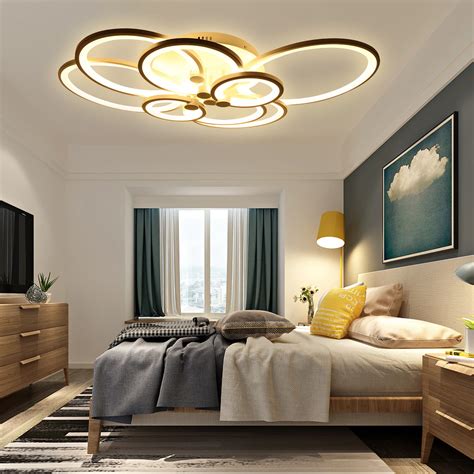 Heads Modern Ceiling Light Led Acrylic Lamp Chandeliers For Living