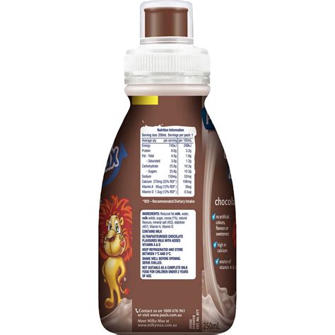 Pauls Milky Max Chocolate Flavoured Milk Ml Woolworths