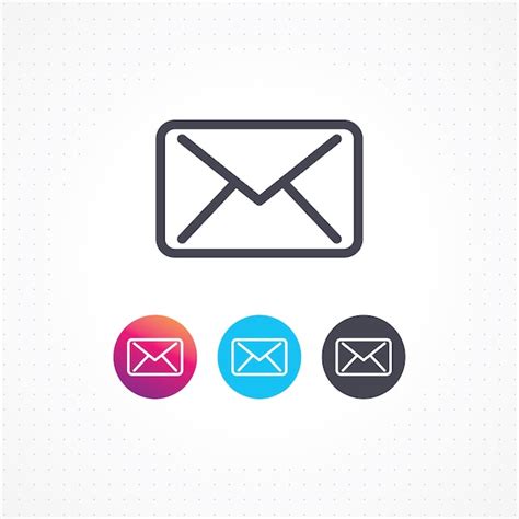 Email Icon For Business Cards And Websites Vector Premium Download