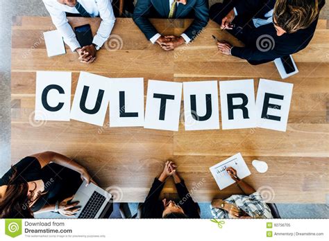Business People Discussing Over Work Culture In Meeting Stock Image