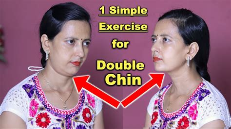 1 Simple Face Exercise For Double Chin Removal Double Chin Face
