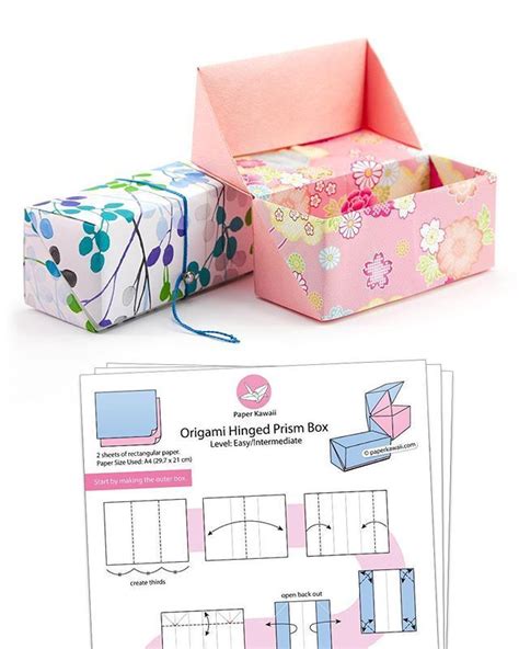 Origami Pull Out Drawers Instructions Paper Kawaii Origami T Box