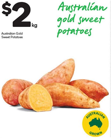 Australian Gold Sweet Potatoes Offer At Woolworths
