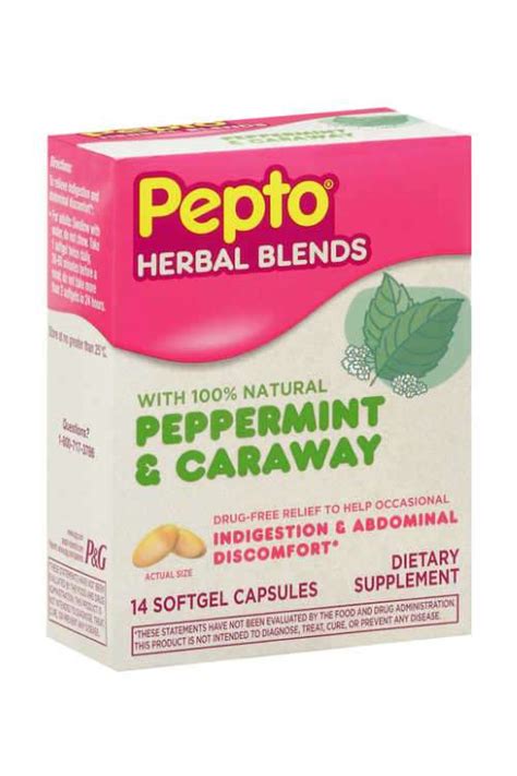 easy free full size peppermint and caraway pepto herbal blends by mail