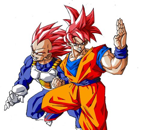 Super Saiyan God Goku And Vegeta By Wesleygrace58 On Deviantart