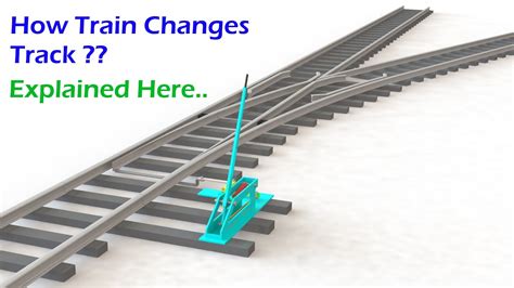 How Train Changesswitches Track At Crossing Indian Railways Youtube