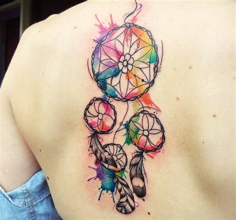 25 Colorful Dream Catcher Tattoo That Will Be Uniquely Your Own