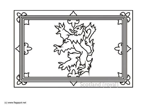 Scotland Flag Coloring Pages Learny Kids