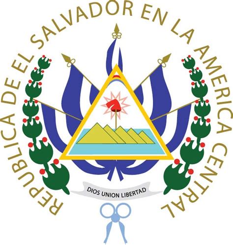 Escudo De El Salvador Para Colorear