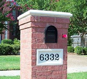 There are, however, many factors one must consider while designing the brick mailbox. Brick-Mailbox-Cast-stone-Number-Plate-RR - Orange Live