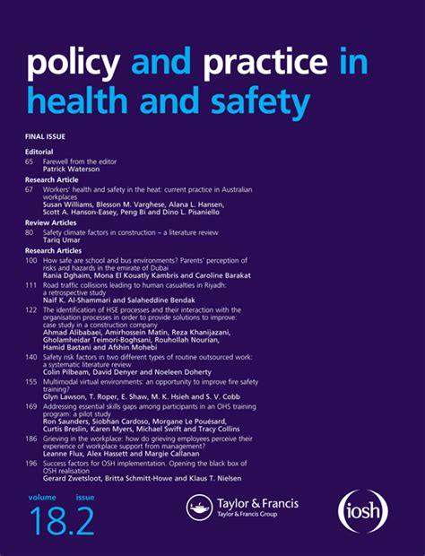 Evaluating Occupational Safety And Health Management Systems A Collaborative Approach Policy
