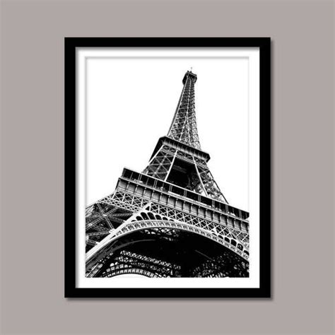 Eiffel Tower Art Black And White Art Paris Wall Art Etsy